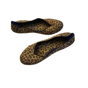 Rothy's leopard round toe flats women's size 10
